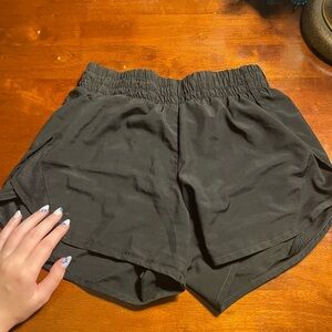 Black athletic shorts
